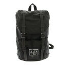 【中古】ローズバッド ROSE BUD Herschel Supply リュックサック バックパック フラップ ナイロン 黒 ブラック /KU レディース 【ベ...