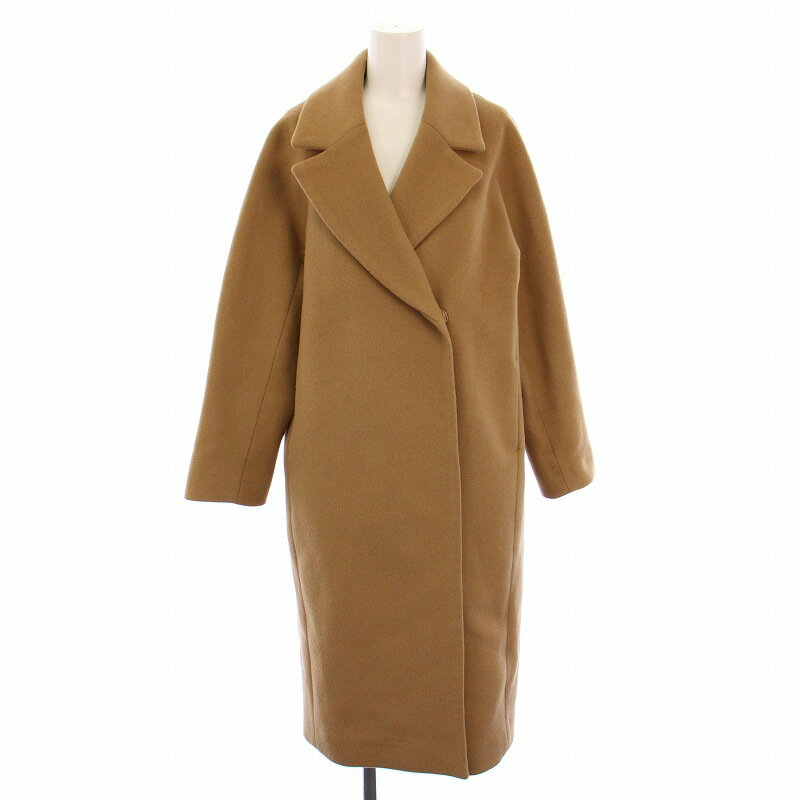 【中古】アーバンリサーチ ドアーズ URBAN RESEARCH DOORS ウールワイドチェスターコート ロング アウター F 茶 ブラウン DR77-27M705 /DK レディース 【ベクトル 古着】 250227