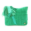 【中古】ミュゲ muguet クラッチバッグ パーティバッグ フリンジ 緑 /MM レディース 【ベクトル 古着】 250303