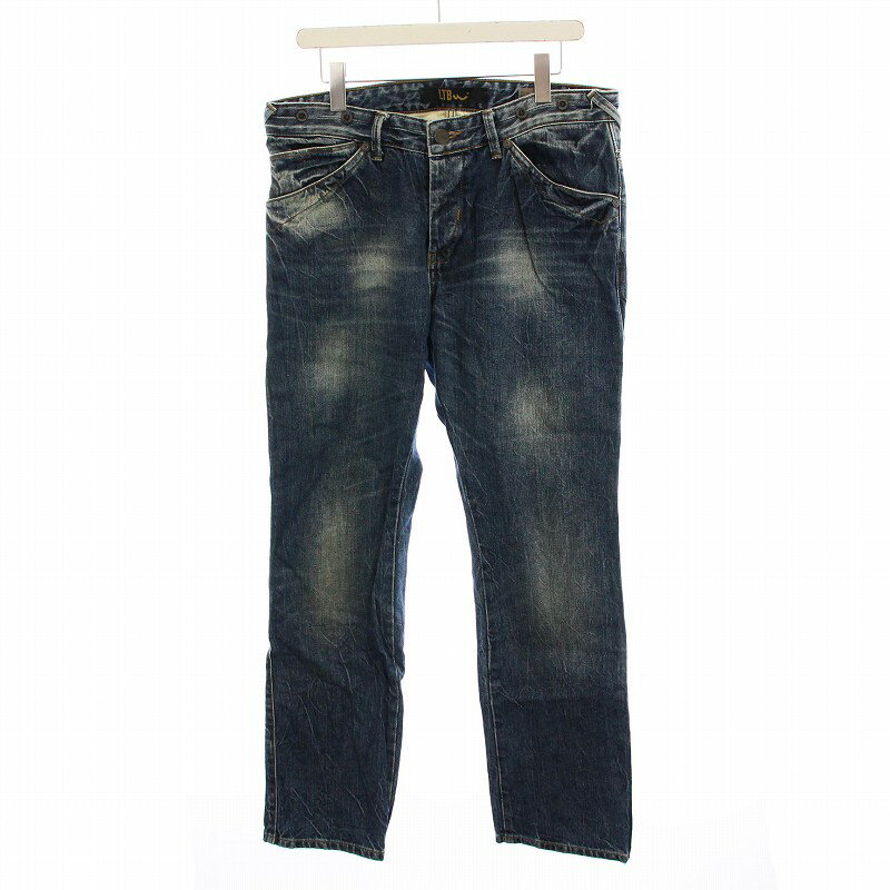 【中古】エルティービー LTB デニムパンツ ジーンズ USED加工 W34 L32 ブルー 4221-0220-819 /YM メンズ 【ベクトル 古着】 250310