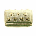 【中古】ジミーチュウ JIMMY CHOO キーケース スタッズ 星 スター レザー 6連 ゴールド /☆G レディース 【ベクトル 古着】 250403