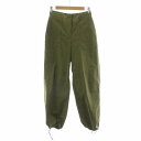 【中古】セオリーリュクス theory luxe 24AW TECH POPLIN LAYA バギーパンツ 36 カーキ 03-4306402 /NQ レディー...