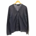 【中古】クルチアーニ cruciani カーディガン ニット CU3174 長袖 50 ブルーグレー /☆G メンズ 【ベクトル 古着】 250312
