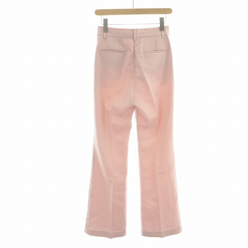 【中古】スナイデル SNIDEL 23SS ハイウエストスラックスパンツ ストレートパンツ センタープレス 1 M ピンク SWFP231190 /DK ■PN レディース 【ベクトル 古着】 250319