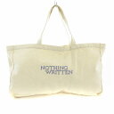 【中古】ナッシングリトゥン NOTHING WRITTEN トートバッグ キャンバス 刺繍 白 ホワイト /RO レディース 【ベクトル 古着】 250323