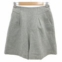 【中古】イーハイフンワールドギャラリー E HYPHEN WORLD GALLERY キュロット ショートパンツ ハーフパンツ イージー M グレー /DK ■MA ■PN レディース 【ベクトル 古着】 250322
