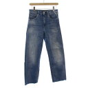 【中古】リプレイ REPLAY デニムパンツ ジーンズ ジップフライ ストレッチ カットオフ W27 L28 青 ブルー /BB レディース 【ベクトル 古着】...