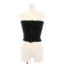 【中古】ゼロエイトサーカス 08SIRCUS Pe/Ry smooth bustier ビスチェ チューブトップ F 黒 S12SS-KN04 /BM レディース 【ベクトル 古着】 250408