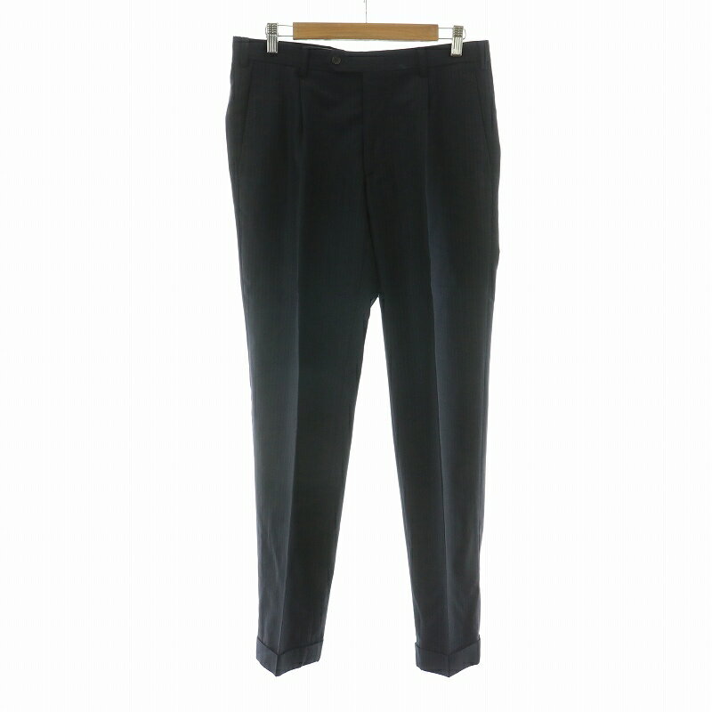 【中古】マッキントッシュ ロンドン MACKINTOSH LONDON スラックスパンツ ストライプ 0 ネイビー G1H97-809-29 /NQ メンズ 【ベクトル 古着】 250409