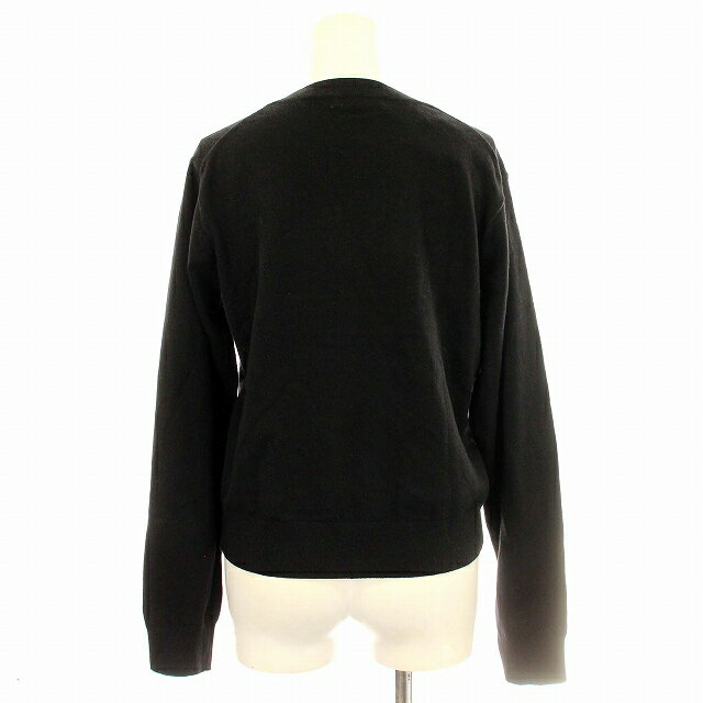 【中古】スナイデル SNIDEL 23AW SustainaモチーフJQニットプルオーバー SWNT235109 ニット カットソー セーター F 黒 ブラック /☆G レディース 【ベクトル 古着】 250408