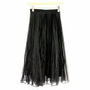 【中古】アナイ ANAYI 22AW ロング プリーツスカート 102227-11-300-95 スカート 34 黒 ブラック /☆G レディース 【ベクトル ...
