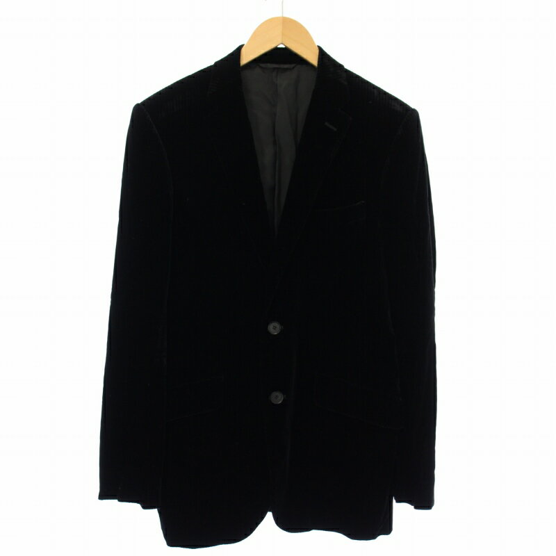 【中古】キャサリンハムネット KATHARINE HAMNETT スーツ テーラードジャケット ベスト パンツ スラックス 3点セット L XL 黒 /TK メンズ 【ベクトル 古着】 250414