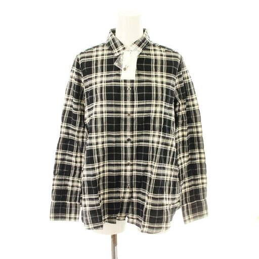 【中古】未使用品 ビアンカ BIANCA タグ付き シャツ ブラウス 長袖 カットソー チェック 36 黒 M7M0585409 /MM レディース 【ベクトル 古着】 250417 【中古】未使用品 ビアンカ BIANCA タグ付き シャツ ブラウス 長袖 カットソー チェック 36 黒 M7M0585409 /MM レディース 【ベクトル 古着】 250417