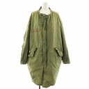 【中古】ドゥーズィエムクラス DEUXIEME CLASSE 19SS ミリタリーコート military coat ロング丈 コットン カーキ 19020500704010 /AN45 レディース 【ベクトル 古着】 250424