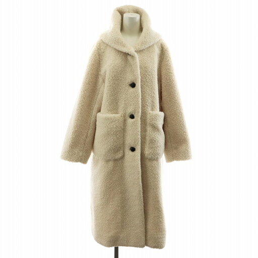 【中古】ヨリ yori スイートボアコート ロング丈 フード アウター 38 白 ホワイト YR25-24148AW /AN38 レディース 【ベクトル 古着】 250418 【中古】ヨリ yori スイートボアコート ロング丈 フード アウター 38 白 ホワイト YR25-24148AW /AN38 レディース 【ベクトル 古着】 250418