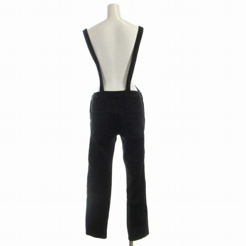 【中古】アパルトモン ドゥーズィエムクラス L'Appartement DEUXIEME CLASSE サロペット オーバーオール デニム 34 黒 ブラック 16-040-560-0025-1-0 /RO レディース 【ベクトル 古着】 250426