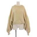 【中古】アパルトモン ドゥーズィエムクラス L'Appartement DEUXIEME CLASSE I LOVE MR.MITTENS Jackie Jum ニット セーター 長袖 クルーネック ショート丈 ウール M-L アイボリー 19080570002430 /BB レディース 【ベクトル 古着】 250425(4)