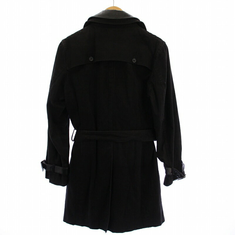 【中古】トルネードマート TORNADO MART チェスターコート ロング ウエストベルト M 黒 /BM メンズ 【ベクトル 古着】 250508