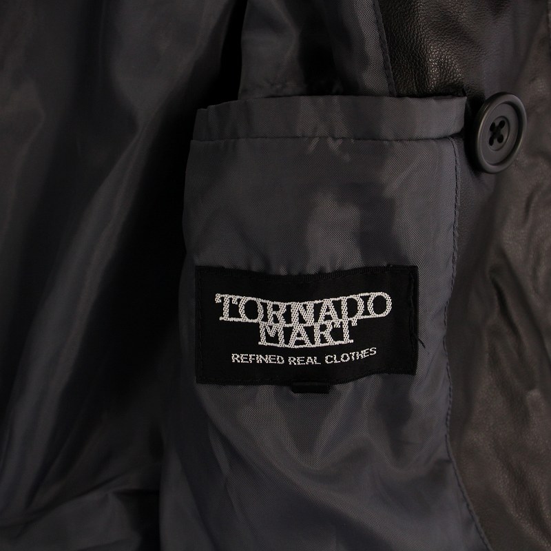 【中古】トルネードマート TORNADO MART チェスターコート ロング ウエストベルト M 黒 /BM メンズ 【ベクトル 古着】 250508