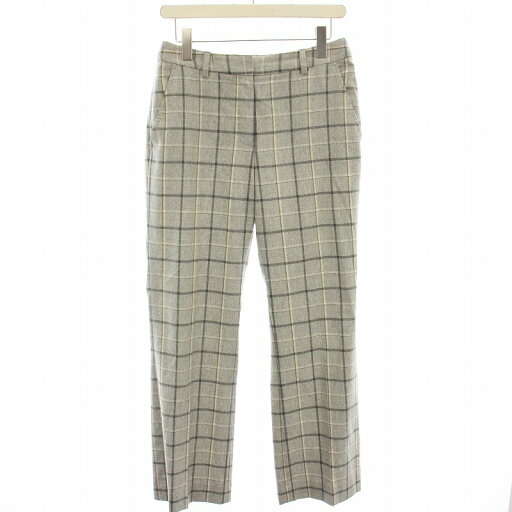 【中古】ブルックスブラザーズ BROOKS BROTHERS テーパードパンツ ウール カシミヤ混 チェック 4 グレー /HN レディース 【ベクトル 古着】 250514 【中古】ブルックスブラザーズ BROOKS BROTHERS テーパードパンツ ウール カシミヤ混 チェック 4 グレー /HN レディース 【ベクトル 古着】 250514