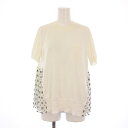【中古】サカイ sacai Komon Print Knit Pullover コモンプリントニットプルオーバー カットソー 半袖 クルーネック 切替 1 白 ...