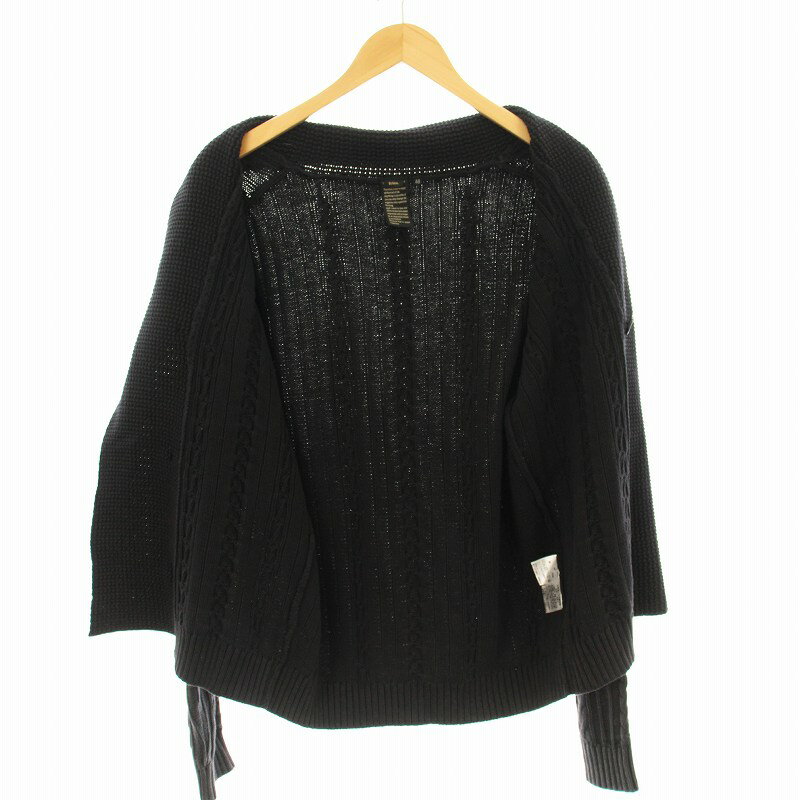 【中古】ディーヒム D/him 0709-200-203 ニットジャケット カーディガン ケーブルニット ダブル 長袖 ショールカラー 48 チャコール /KU メンズ 【ベクトル 古着】 250522