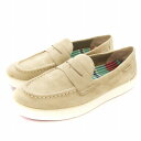 【中古】コールハーン COLE HAAN ナンタケット 2.0 ペニー ローファー W23873 スリッポン スエード ロゴ 7.5 べージュ /KU レディー...