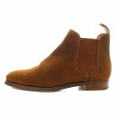 【中古】クロケット&ジョーンズ CROCKETT&JONES チェルシー CHELSEA サイドゴアブーツ ショートブーツ スエード 6.5 茶 ブラウン 88...