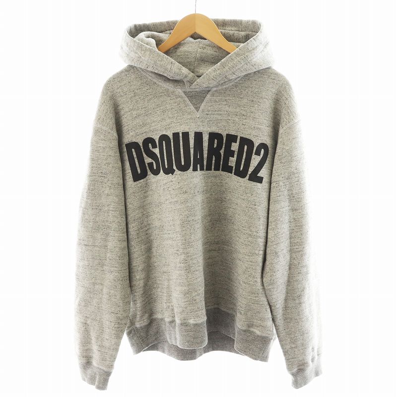 DSQUARED2♡ グレーコットンブレンドフーディー 楽天市場】ディースクエアード(カラーグレー)(パーカー