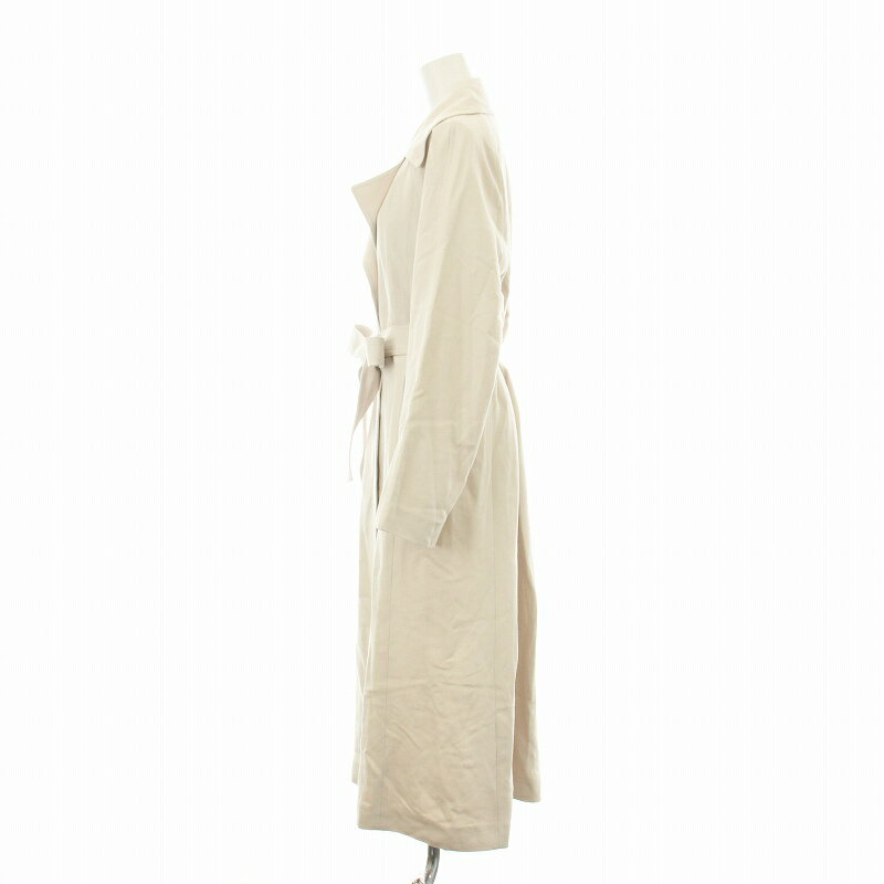 【中古】フレイアイディー FRAY I.D 23SS スプリングオーバーコート ロング トッパー ベルト付き ライトベージュ FWFC231018 /KU レディース 【ベクトル 古着】 250529