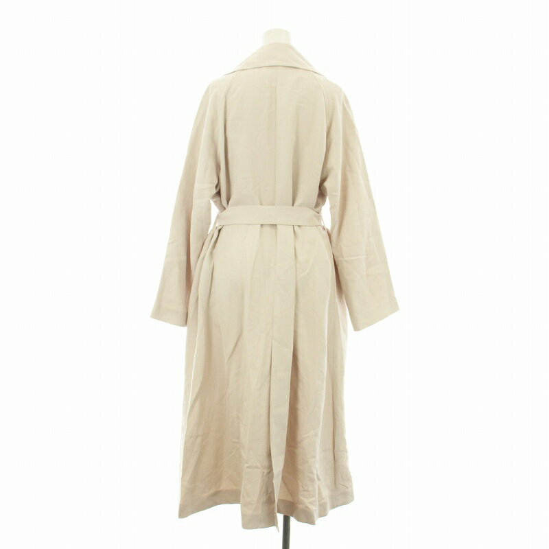 【中古】フレイアイディー FRAY I.D 23SS スプリングオーバーコート ロング トッパー ベルト付き ライトベージュ FWFC231018 /KU レディース 【ベクトル 古着】 250529