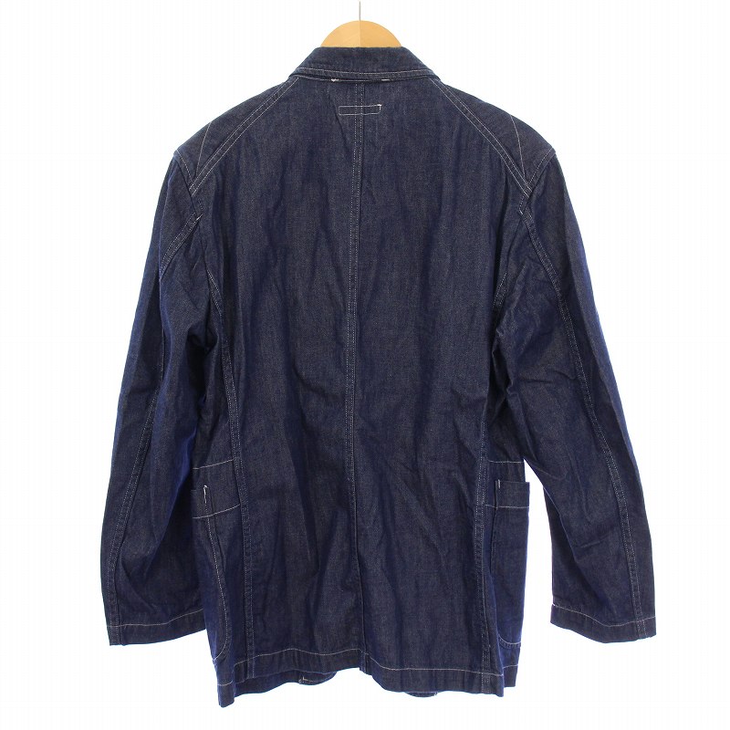 【中古】エンジニアードガーメンツ Engineered Garments 24SS Bedford Jacket 8oz Cone Denim ベッドフォードジャケット デニム カバーオール アウター ピークドラペル ジグザグ ステッチワーク 刺繍 XXS インディゴ IK099 /BB メンズ 【ベクトル 古着】 250524