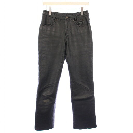 【中古】ハーレーダビッドソン HARLEY DAVIDSON レザーパンツ スラックス ジップフライ 12 黒 ブラック /BB メンズ 【ベクトル 古着】 250527 【中古】ハーレーダビッドソン HARLEY DAVIDSON レザーパンツ スラックス ジップフライ 12 黒 ブラック /BB メンズ 【ベクトル 古着】 250527