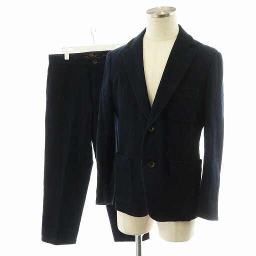 【中古】フリーマンズスポーティングクラブ FREEMANS SPORTING CLUB F.S.C. スーツ セットアップ テーラードジャケット パンツ スラックス コットン 1 紺 ネイビー UF84-17B004 UF86-14B002 /AN24 メンズ 【ベクトル 古着】 250529 【中古】フリーマンズスポーティングクラブ FREEMANS SPORTING CLUB F.S.C. スーツ セットアップ テーラードジャケット パンツ スラックス コットン 1 紺 ネイビー UF84-17B004 UF86-14B002 /AN24 メンズ 【ベクトル 古着】 250529