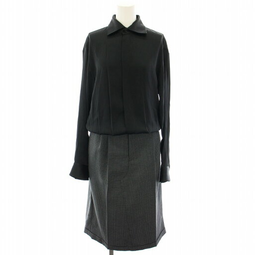 【中古】メゾンマルジェラ 1 Maison Margiela 1 マルタンマルジェラ 20AW シャツドレス SHIRT DRESS ワンピース ロング 長袖 チェック柄 36 黒 ブラック グレー S51CU0201 /YT レディース 【ベクトル 古着】 250603 【中古】メゾンマルジェラ 1 Maison Margiela 1 マルタンマルジェラ 20AW シャツドレス SHIRT DRESS ワンピース ロング 長袖 チェック柄 36 黒 ブラック グレー S51CU0201 /YT レディース 【ベクトル 古着】 250603