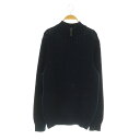 【中古】エルエルビーン L.L.BEAN ニット セーター 長袖 ハーフジップ M ネイビー /MY ■OS メンズ 【ベクトル 古着】 250630