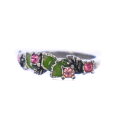 【中古】アナスイ ANNA SUI 指輪 リング カラーストーン シルバー 緑 ピンク /BM レディース 【ベクトル 古着】 250703