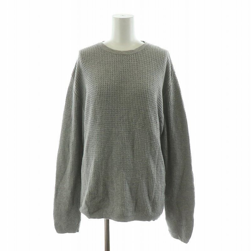 【中古】フォーティーファイブアールピーエム 45R 45rpm ニット カットソー プルオーバー 長袖 3 グレー /NQ レディース 【ベクトル 古着】 250609