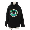 【中古】ケンゾー KENZO スウェット トレーナー eye world logo 長袖 S 黒 F762SW8734XF /YM レディース 【ベクトル 古着...