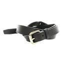 【中古】ライフ LIDNM Llife MILITARY LONG BELT ベルト レザー バックル 黒 ブラック /KU メンズ 【ベクトル 古着】 250616(4)