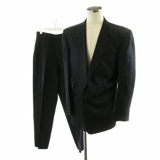 【中古】ジャンニヴェルサーチ ヴェルサーチェ GIANNI VERSACE スーツ セットアップ テーラードジャケット シングル パンツ スラックス ストライプ柄 ウール シルク混 絹 48 グレー /AN50 メンズ 【ベクトル 古着】 250625 【中古】ジャンニヴェルサーチ ヴェルサーチェ GIANNI VERSACE スーツ セットアップ テーラードジャケット シングル パンツ スラックス ストライプ柄 ウール シルク混 絹 48 グレー /AN50 メンズ 【ベクトル 古着】 250625