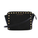 【中古】マイケルコース MICHAEL KORS ショルダーバッグ ロックスタッズ レザー 黒 /BM レディース 【ベクトル 古着】 250611