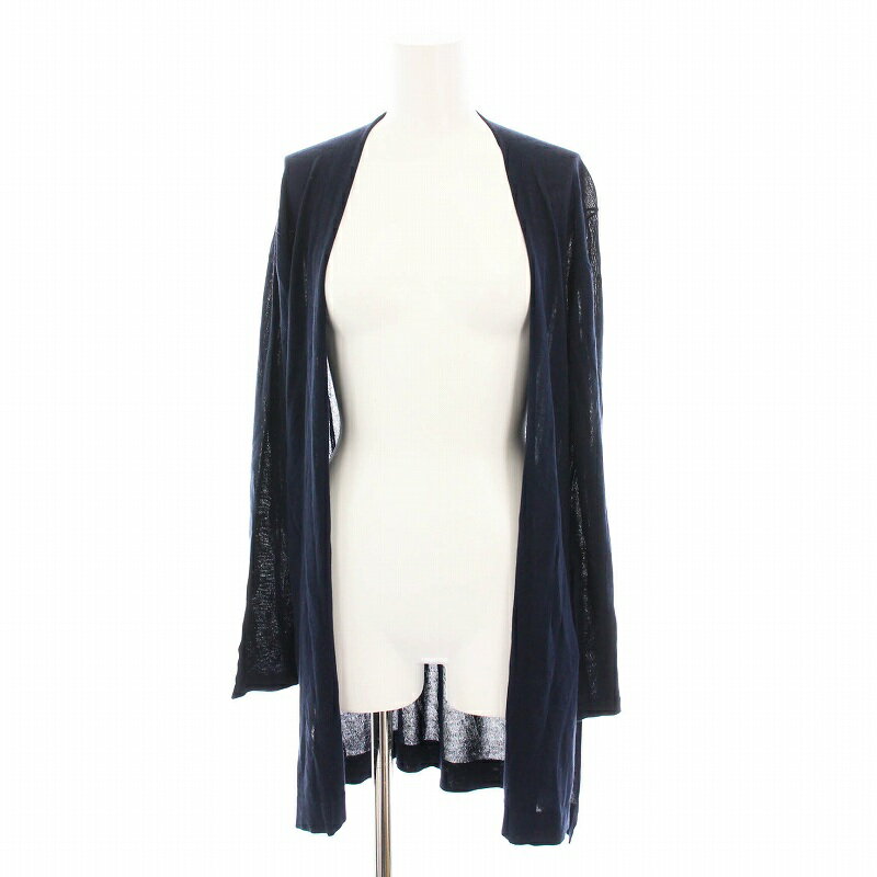 【中古】セオリーリュクス theory luxe OPUS FERRI カーディガン ニット 羽織り 長袖 38 紺 03-0103746-890-038 /YM レディース 【ベクトル 古着】 250616