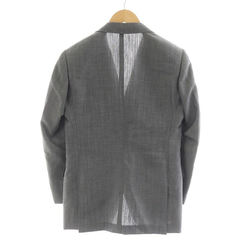 【中古】フランコプリンツィバァリー FRANCO PRINZIVALLI シングルスーツ テーラードジャケット スラックスパンツ モヘヤ混 42D7 グレー 8HD31-478-08 /NQ メンズ 【ベクトル 古着】 250624