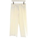 【中古】セオリーリュクス theory luxe NEW LUCENT STACY スラックスパンツ センタープレス 38 白 ホワイト 03-8106402-000-038 /RO レディース 【ベクトル 古着】 250619(4)