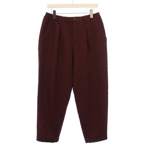 【中古】マルニ MARNI コットンツイル1Pシャーリングテーパードパンツ スラックス タック ジップフライ ストレッチ 44 ボルドー PUMU0017A0 /BB メンズ 【ベクトル 古着】 250619 【中古】マルニ MARNI コットンツイル1Pシャーリングテーパードパンツ スラックス タック ジップフライ ストレッチ 44 ボルドー PUMU0017A0 /BB メンズ 【ベクトル 古着】 250619