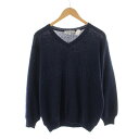【中古】ジバンシィ GIVENCHY ムッシュー MONSIEUR ニット セーター プルオーバー 長袖 L ネイビー /NQ メンズ 【ベクトル 古着】 250628