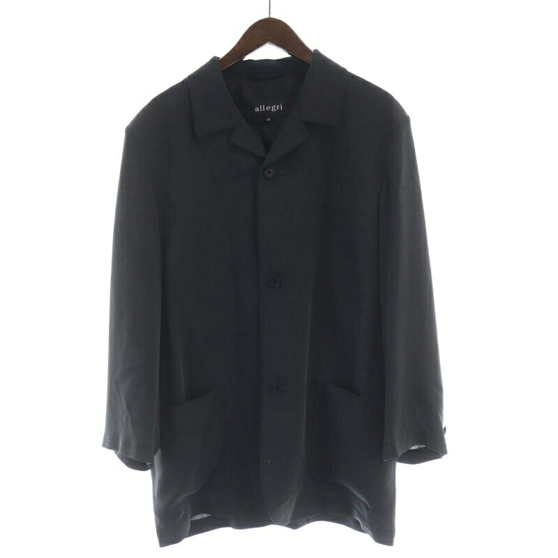 【中古】アレグリ allegri スーツ セットアップ テーラードジャケット テーパードパンツ シングル 48 グレー 4FR82-854-28 /RO メンズ 【ベクトル 古着】 250630