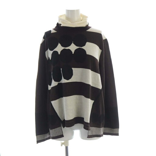 【中古】ヒロコビス HIROKO BIS ニット セーター プルオーバー 総柄 ハイネック 長袖 13AB 茶 ブラウン 白 ホワイト RLFAL-34260 /RO レディース 【ベクトル 古着】 250707 【中古】ヒロコビス HIROKO BIS ニット セーター プルオーバー 総柄 ハイネック 長袖 13AB 茶 ブラウン 白 ホワイト RLFAL-34260 /RO レディース 【ベクトル 古着】 250707