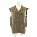 【中古】トゥデイフル TODAYFUL 22AW Mottle Yarn Knit Vest モトルヤーンニットベスト プルオーバー Vネック ウール混 アルパカ混 F ベージュ 12220520 /KU レディース 【ベクトル 古着】 250706